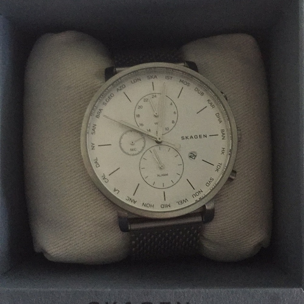 Skagen world time watch